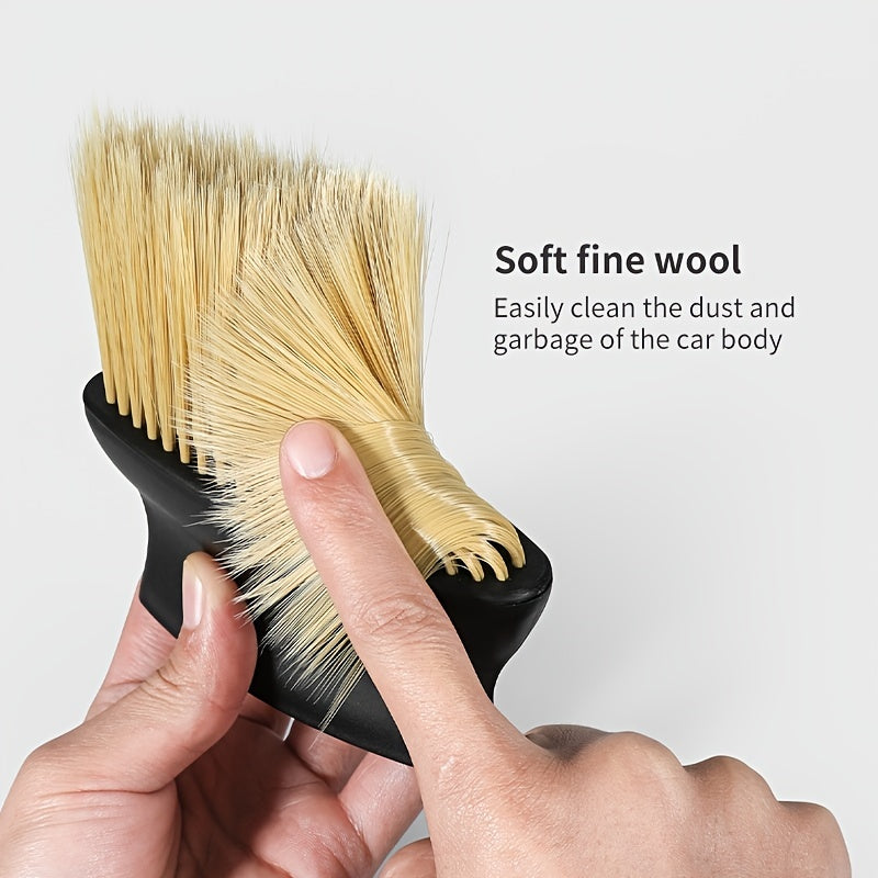 Car Interior Dust Brush Soft Bristles Ergonomic Handle for Air Vents Dashboard