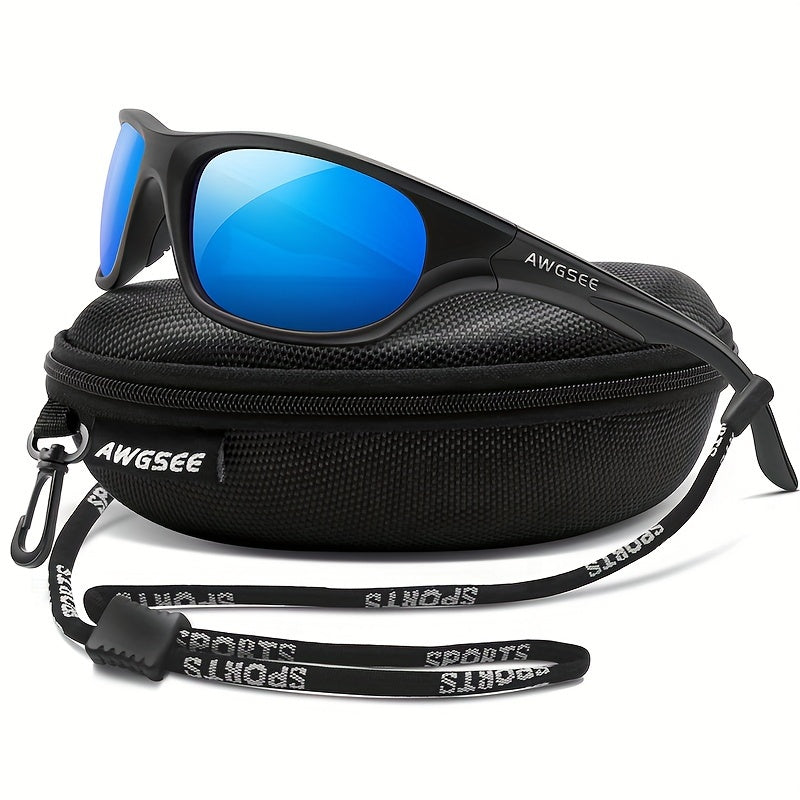 Unbreakable Polarized Sports Sunglasses for Men Cycling Driving Fishing
