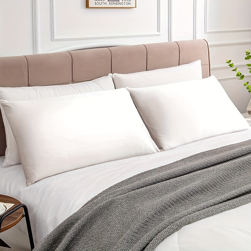 2 ta yostiq qopqog'i, bir rangda, yumshoq va qulay polyester materialidan tayyorlangan, konvert yopilishi bilan, yuvish mashinasida tozalash oson, 90gsm, yotoqxona, mehmonxona yoki mehmonxona to'shagi uchun ideal.