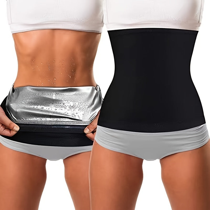 Men's and Women's High Waist Sauna Shaping Sweat Belt for Gym and Running