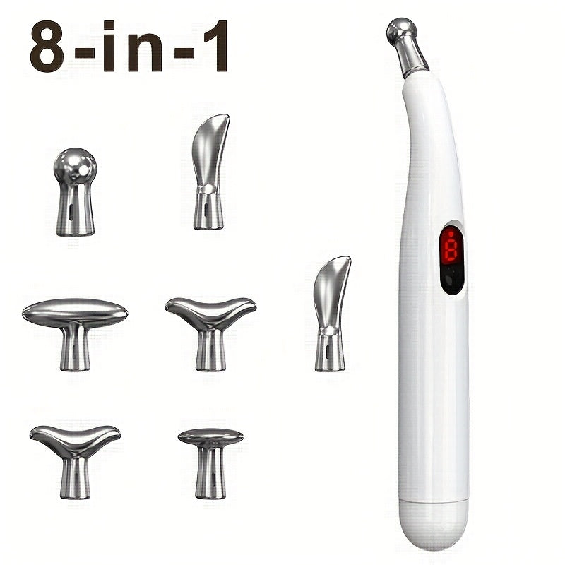 Bolígrafo de masaje eléctrico con 9 velocidades, recargable por USB, portátil para pies, manos y articulaciones