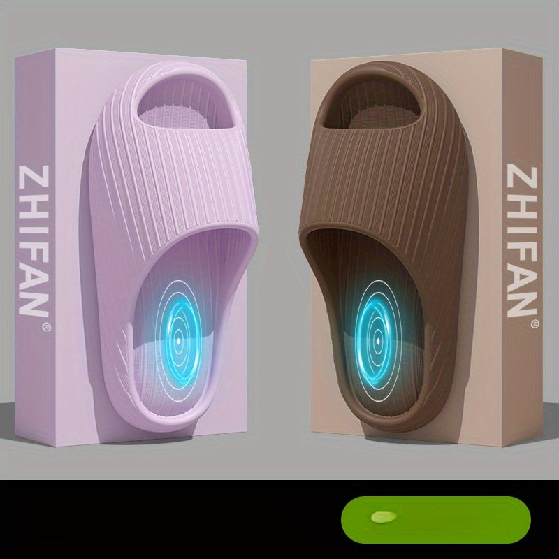 Unisex EVA Non-Slip Sandals Minimalist Stripe Indoor Beach Casual Footwear