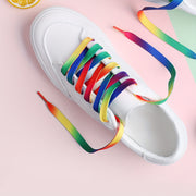 Unisex/Casual Colorful Rainbow Gradient Canvas Shoe Laces 120cm