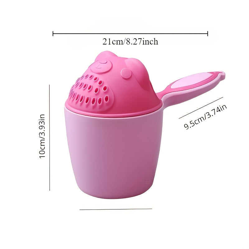 Children's Baby Bath Toys Set with Shampoo Cup and Plastic Spoon