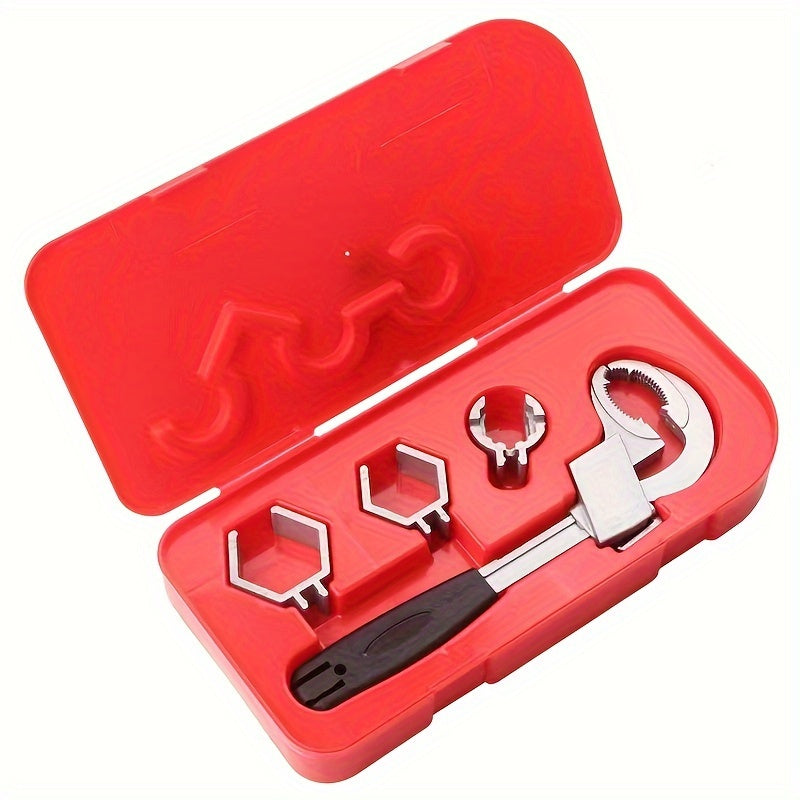 Adjustable Wrench for Bathroom Plumbing Sink Repair Aluminum Alloy Double-Ended