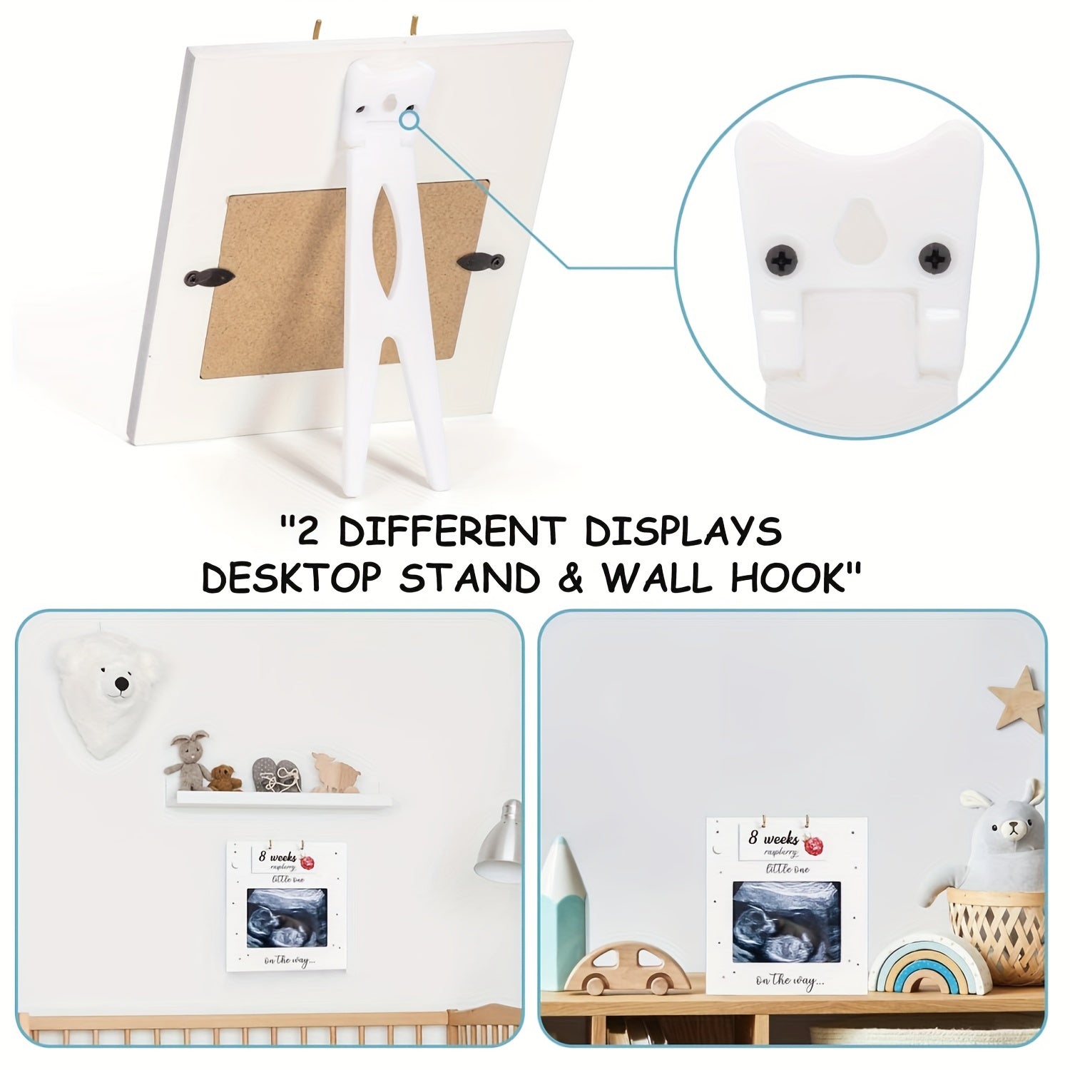 Специальная рамка для ультразвуковых и сонограмм с знаками беременного живота - идеальный памятный подарок для будущих родителей, деревянный трекер роста.