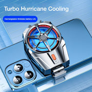 Smartphone Cooling Fan with Rechargeable Lithium-Polymer Battery 3-Speed Adjustable Quiet Operation