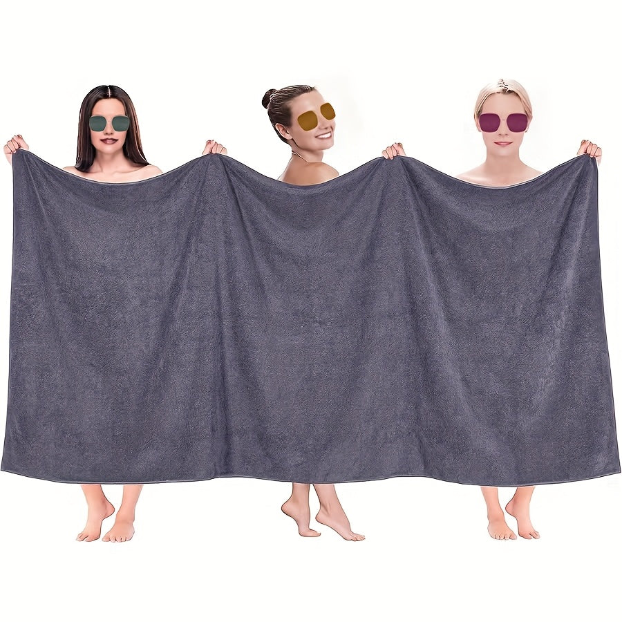 Large Microfiber Bath Towel Quick-Drying Absorbent for Body Sports Yoga Spa
