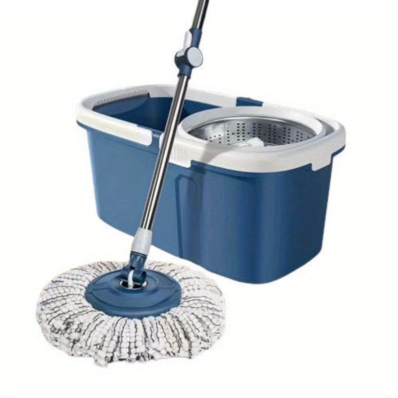 Tezkor o'z-o'zini siqish mopu to'plami, oson siqish uchun ko'p funksiyali aylanuvchi mop bilan, chelak bilan birga. Yashash xonalari, yotoq xonalari, oshxonalar, hammomlar va barcha turdagi pollarda foydalanish uchun mukammal.