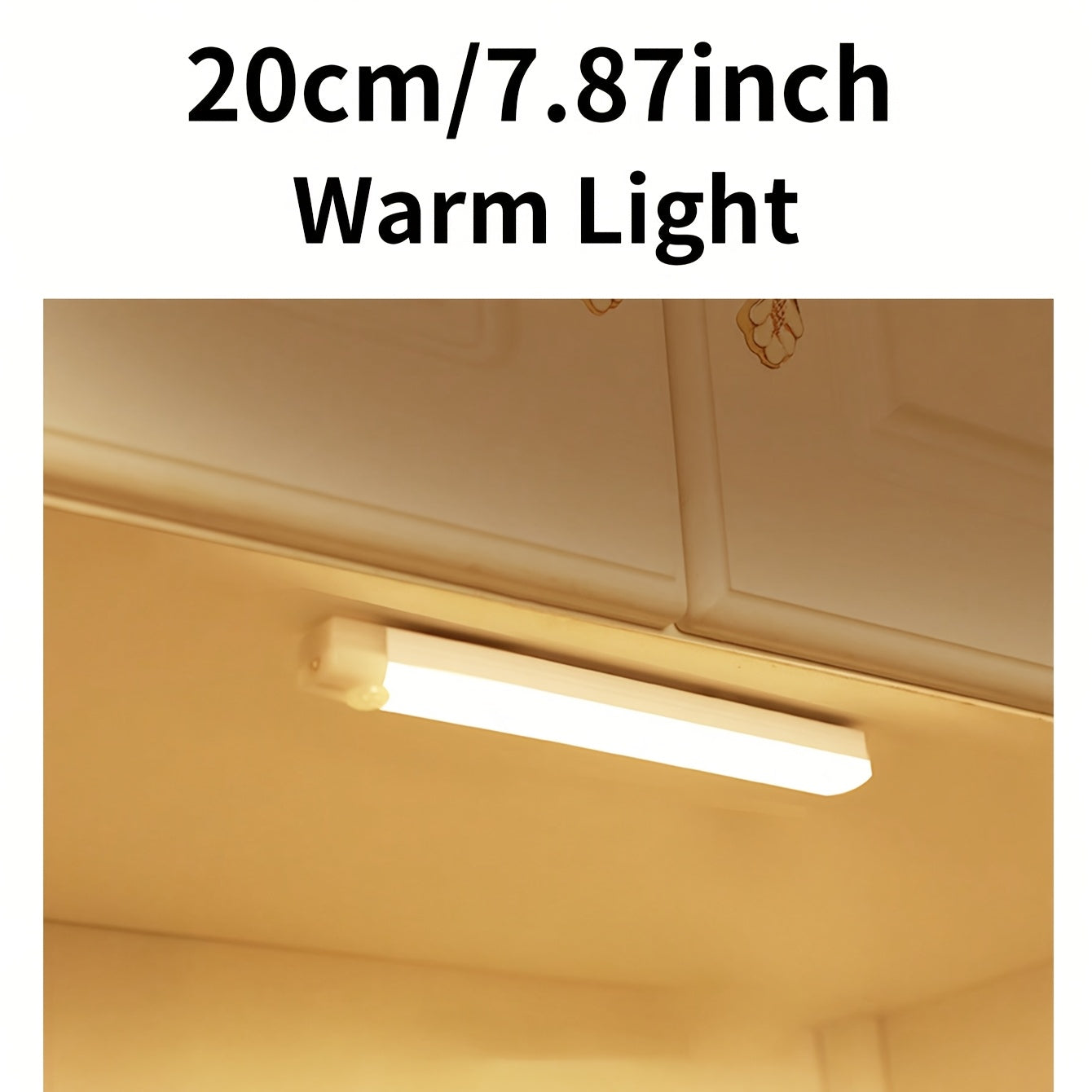 Rechargeable Indoor Motion Sensor Light with Touch Switch and Multiple Mounting Options