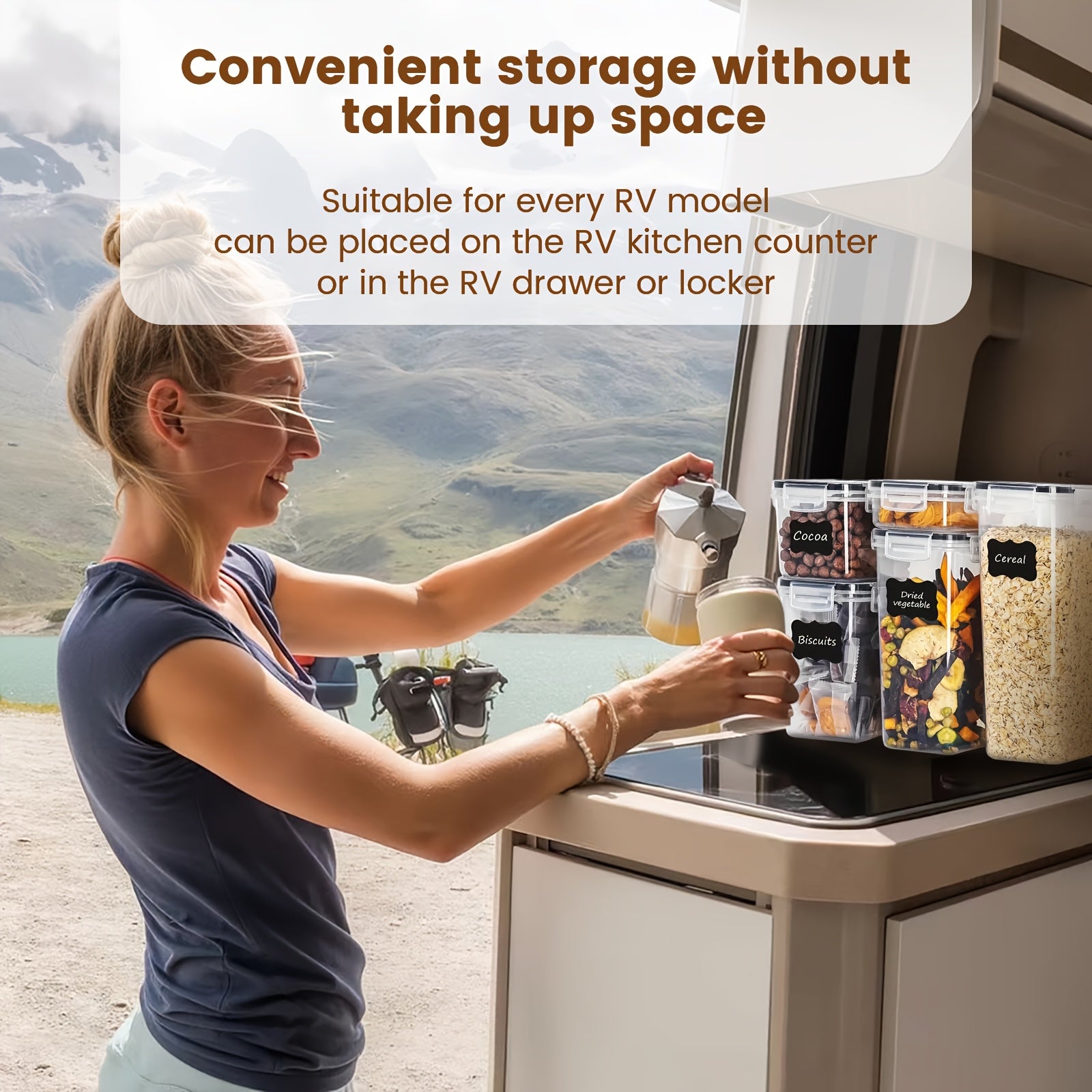 24 dona oziq-ovqat saqlash konteynerlari to'plami BPA-bezov, qavatlanadigan oshxona tashkilotchisi