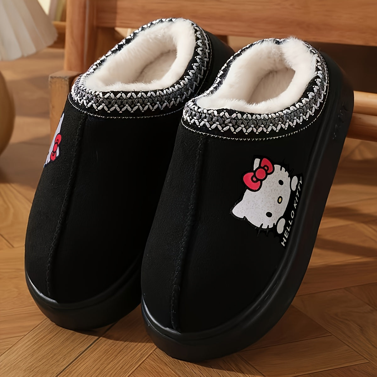Women's Plush Indoor Slippers Soft Cozy Casual House Shoes