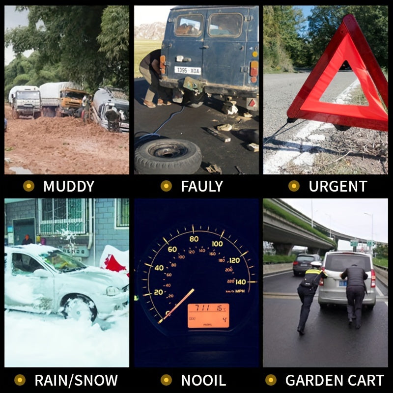 Cuerda de remolque para todoterreno y SUV 18T 18143KG de alta resistencia para rescate de coches, cuerda de tracción