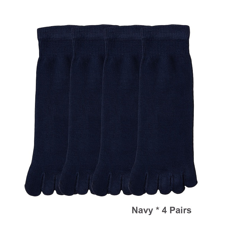 Erkaklar uchun bir rangli besh barmoqli paypoqlar - nafas oladigan, tasodifiy va sport kiyimlari uchun qulay, polyester/spandeks aralashmasi, mashinada yuvish mumkin.