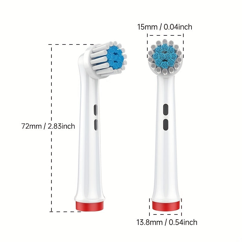 4Pcs Sensitive Electric Toothbrush Heads Soft Gentle Compatible with Oral-B