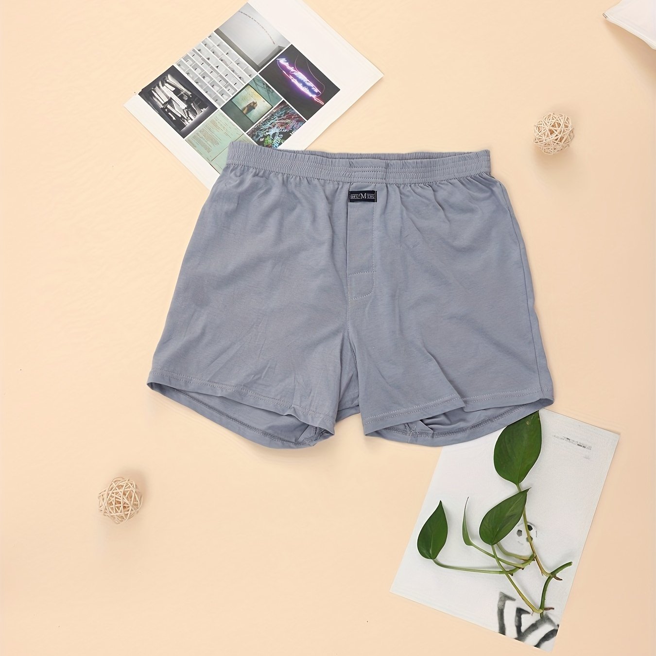 Men's Cotton Pajama Pants High Waist Loose Fit Plaid Casual