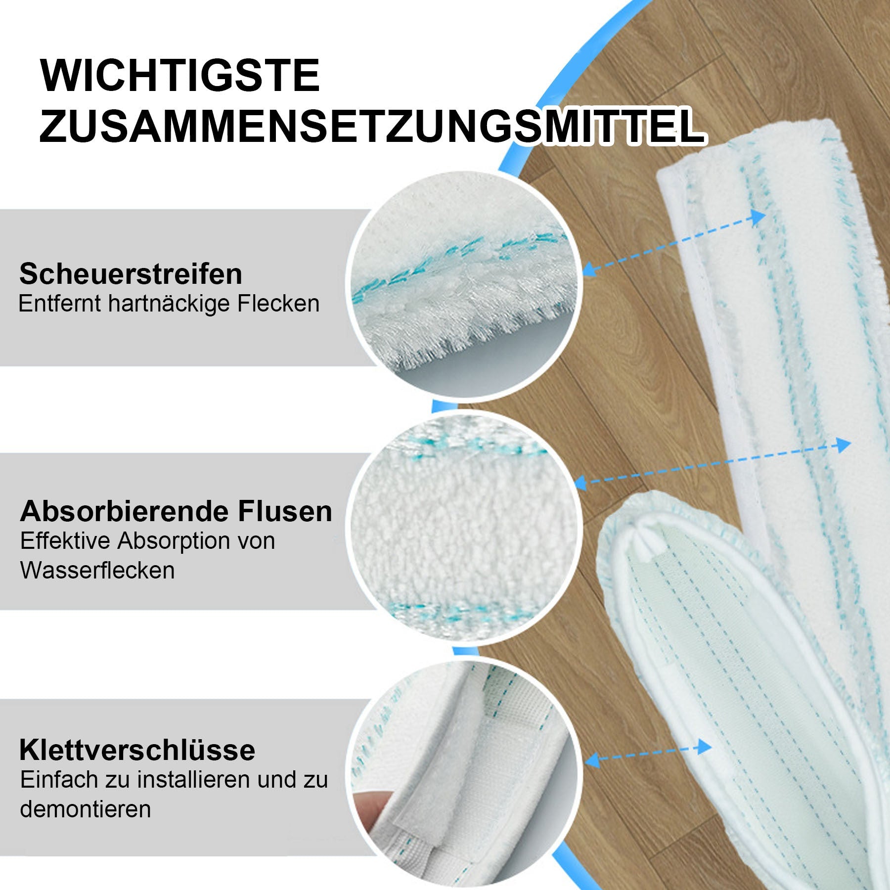 3-Pack Microfiber Window Cleaning Cloths for Dry and Wet Use