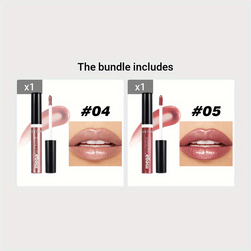 Women Shine Lip Gloss 8 Colors Long-Lasting Moisturizing Sparkling Lipstick