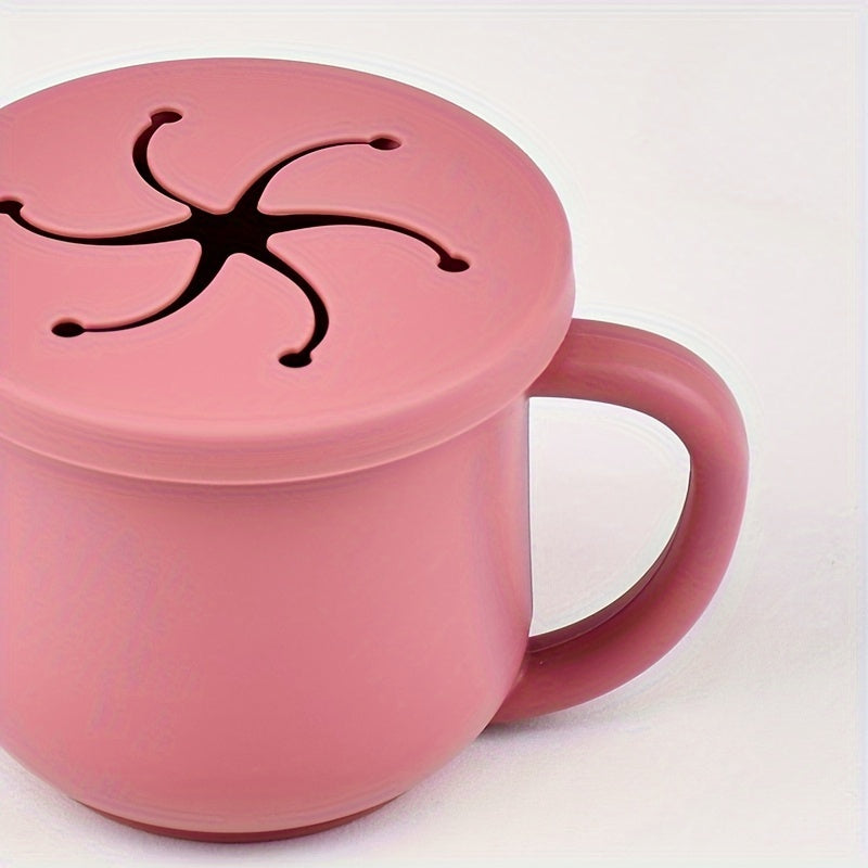 Bolalar va kichkina bolalar uchun yopingan qopqog'li bolalar uchun yuviladigan silikon yuviladigan oziq-ovqat saqlash uchun BPA-free mevalar va atıştırmalıklar uchun 0-3 yosh