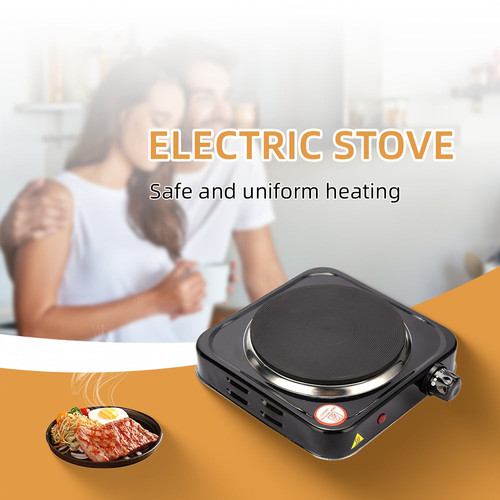 Radiatsiya qilmaydigan, issiqlikka chidamli tekis tagli idishlarni isitadigan portativ elektr pechasi.