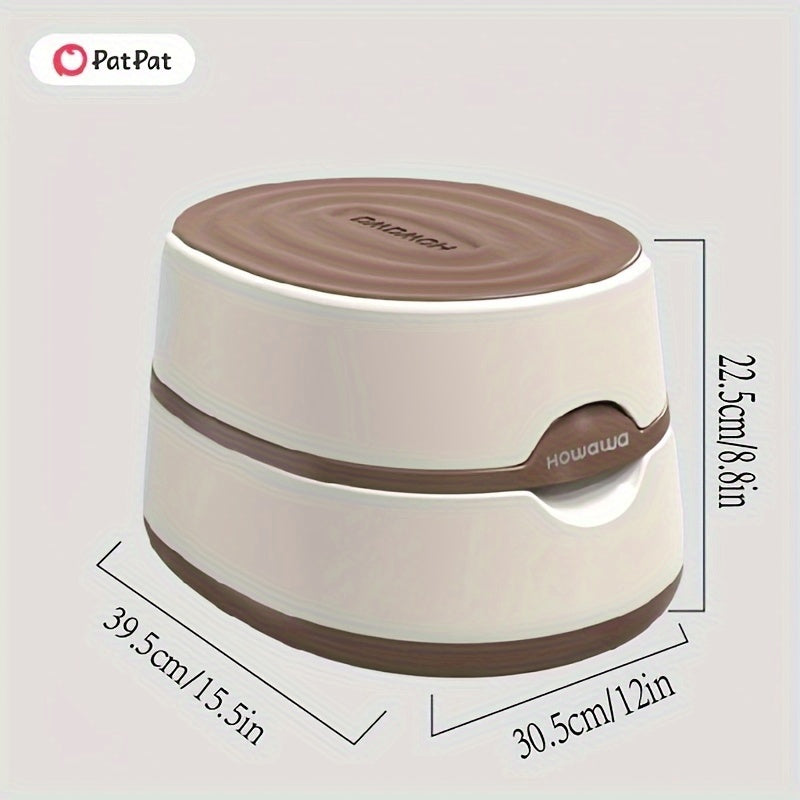 Qorong‘u jigarrang portativ hojatxona uchun o‘rindiq, bolalar uchun mustahkam va bardoshli