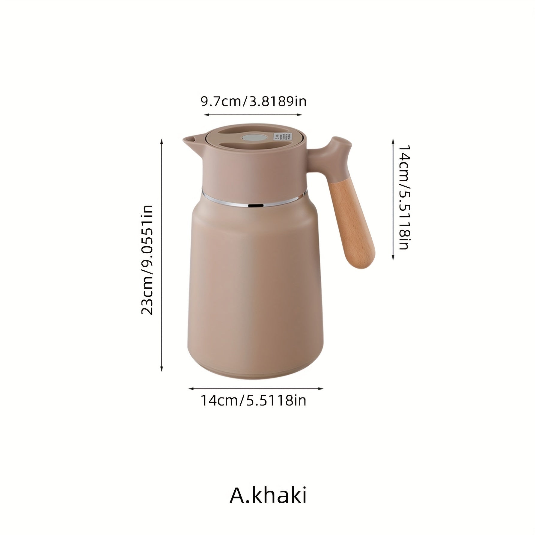 Stainless Steel 1.5L Double-Wall Vacuum Insulated Carafe Hot Water Dispenser
