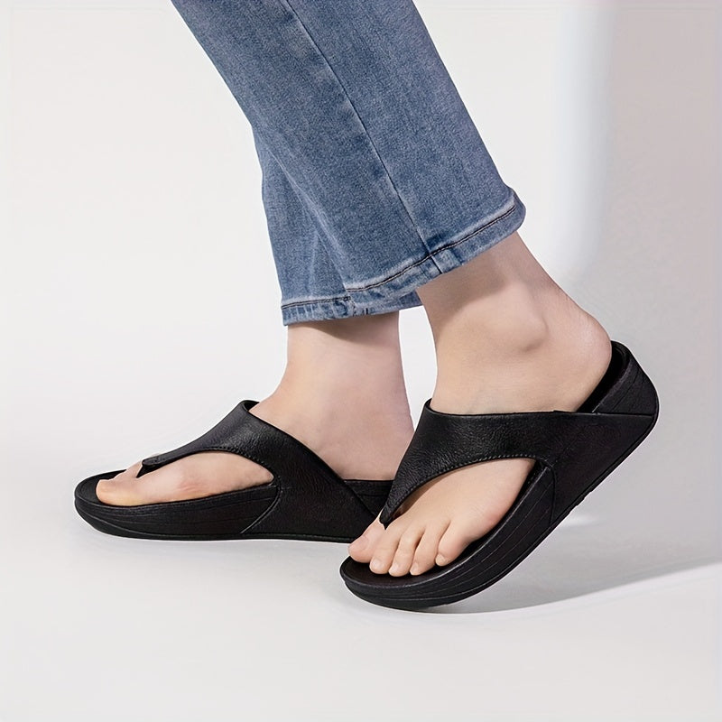 Women's Summer Platform Flip-Flops with Anti-Slip Soft Sole PVC Casual