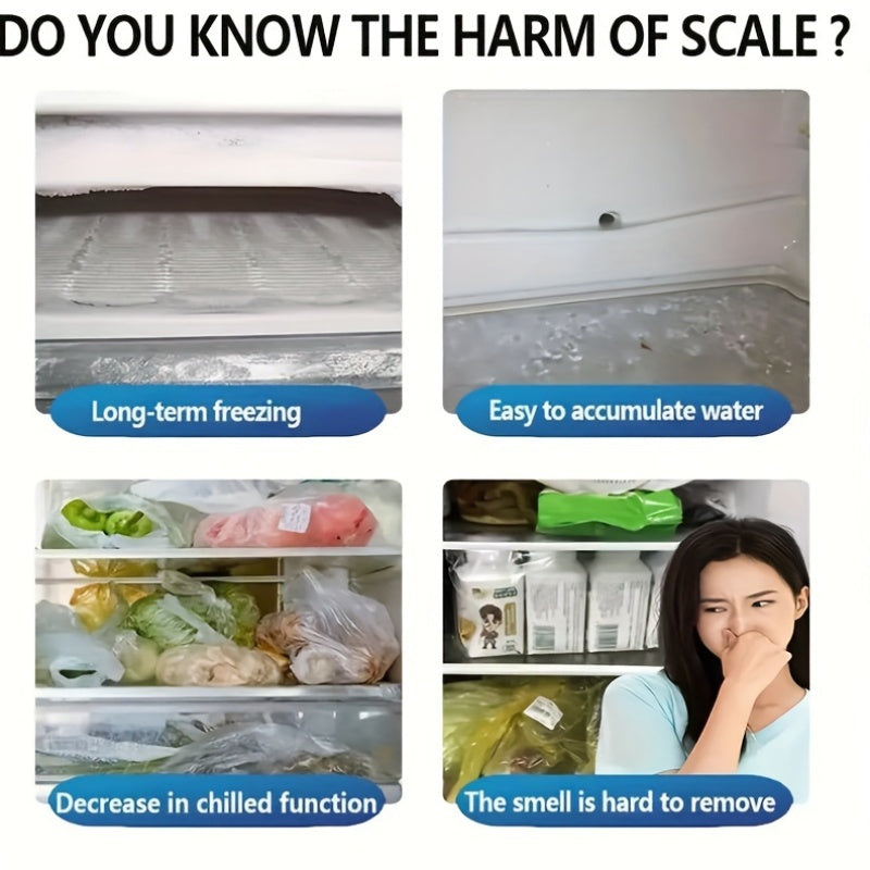 5-Piece Refrigerator Cleaning Kit Flexible Brush Scoop Syringe and Snake