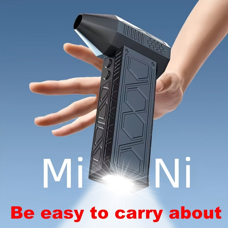 Mini ventilador de chorro de aire comprimido de 5000mAh, soplador de potencia con 9 accesorios