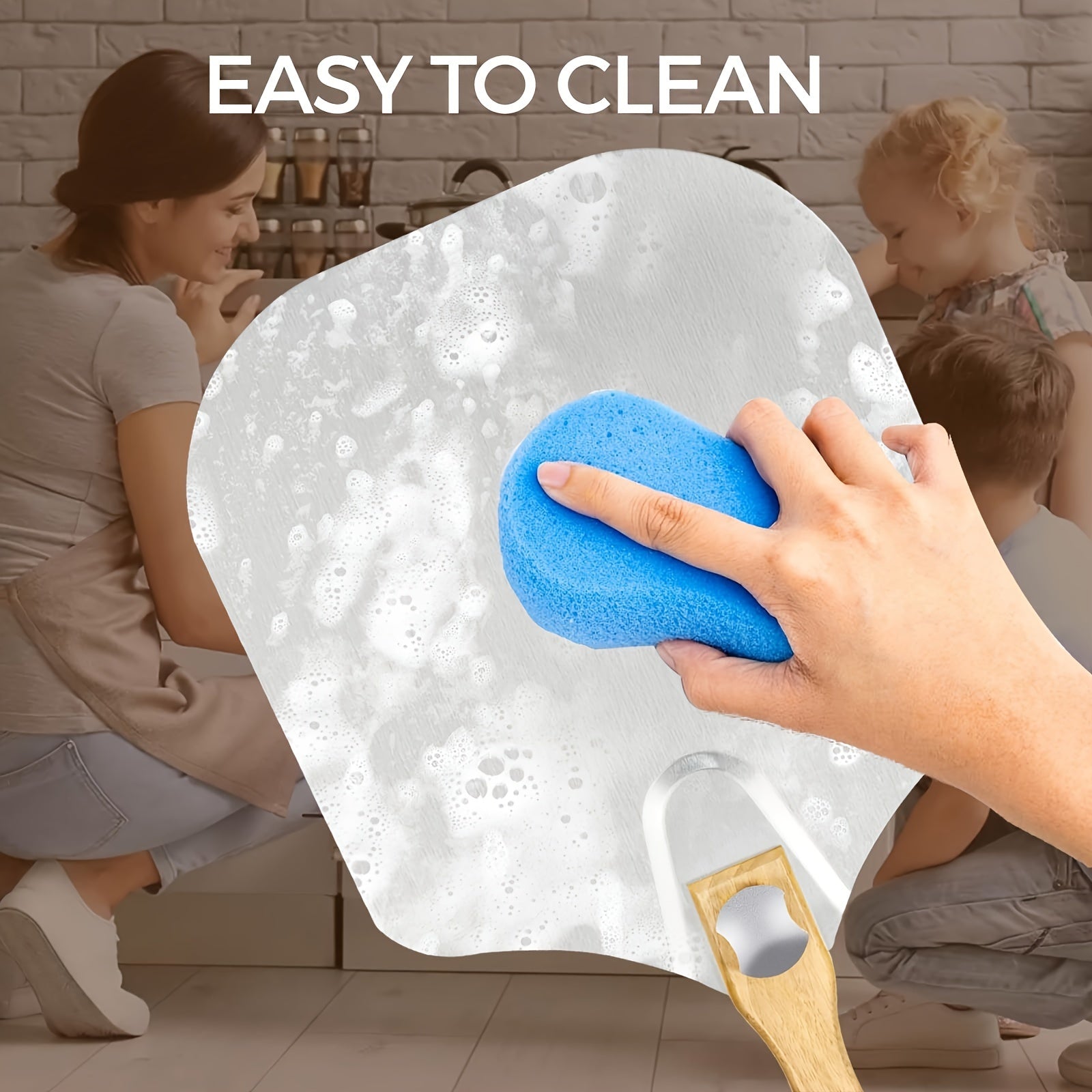 Metal Pizza Peel Set with Wooden Handle 30.48x35.56 cm Foldable Dough Scraper