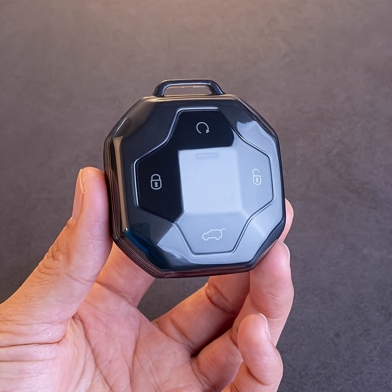 Car Key Case Leather Remote Control Holder for Travel SUV Keychain Protector