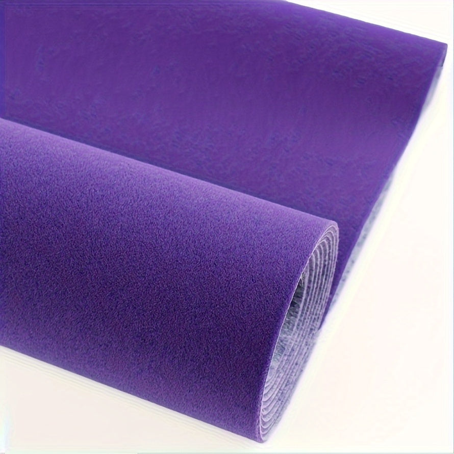 Self-Adhesive Velvet Felt Sticker Roll 1.2mm Black Red Gray Decorative Fabric for DIY Crafts Jewelry Boxes Car Interior