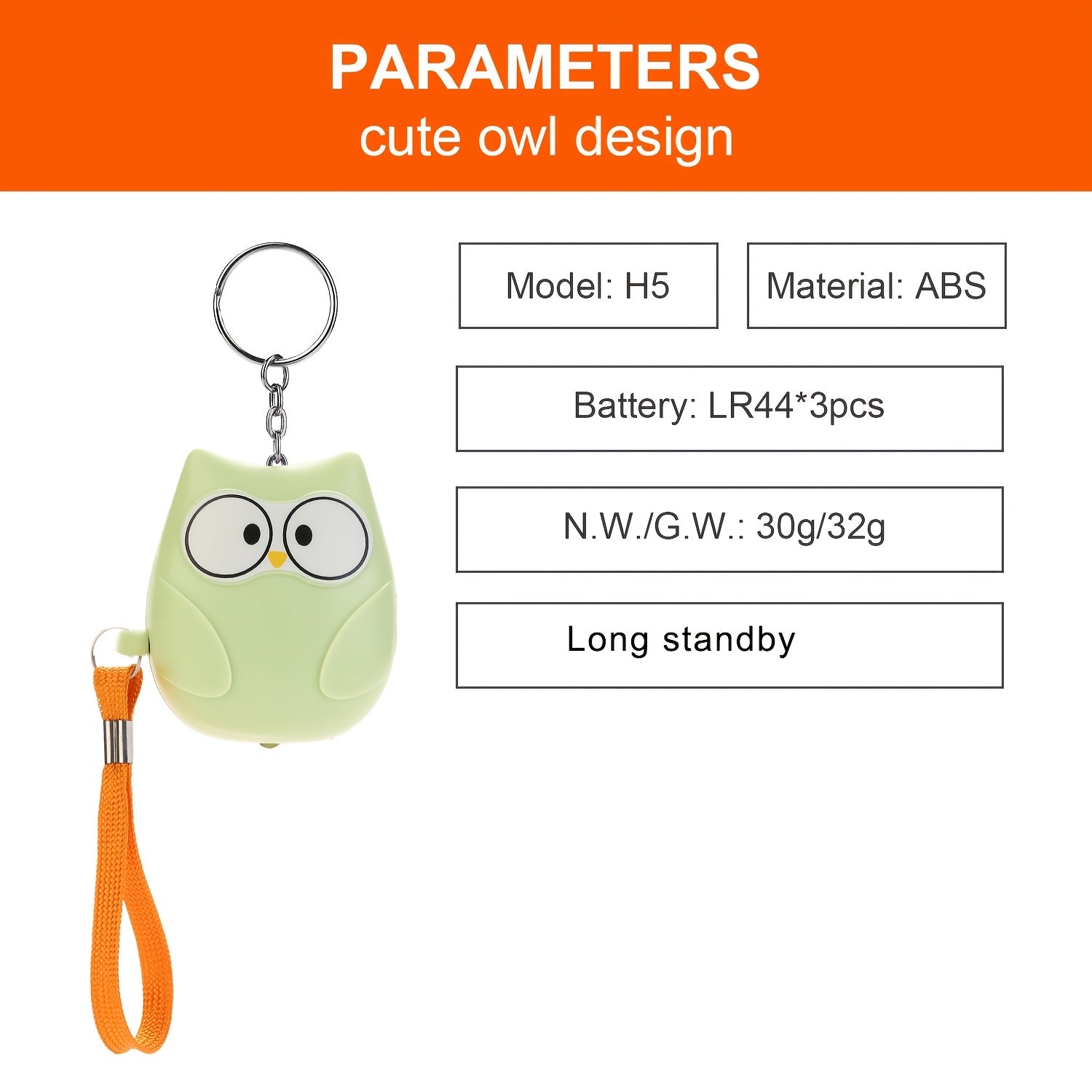 130dB Personal Safety Alarm for Women with LED Light Outdoor Self-Defense Security Siren