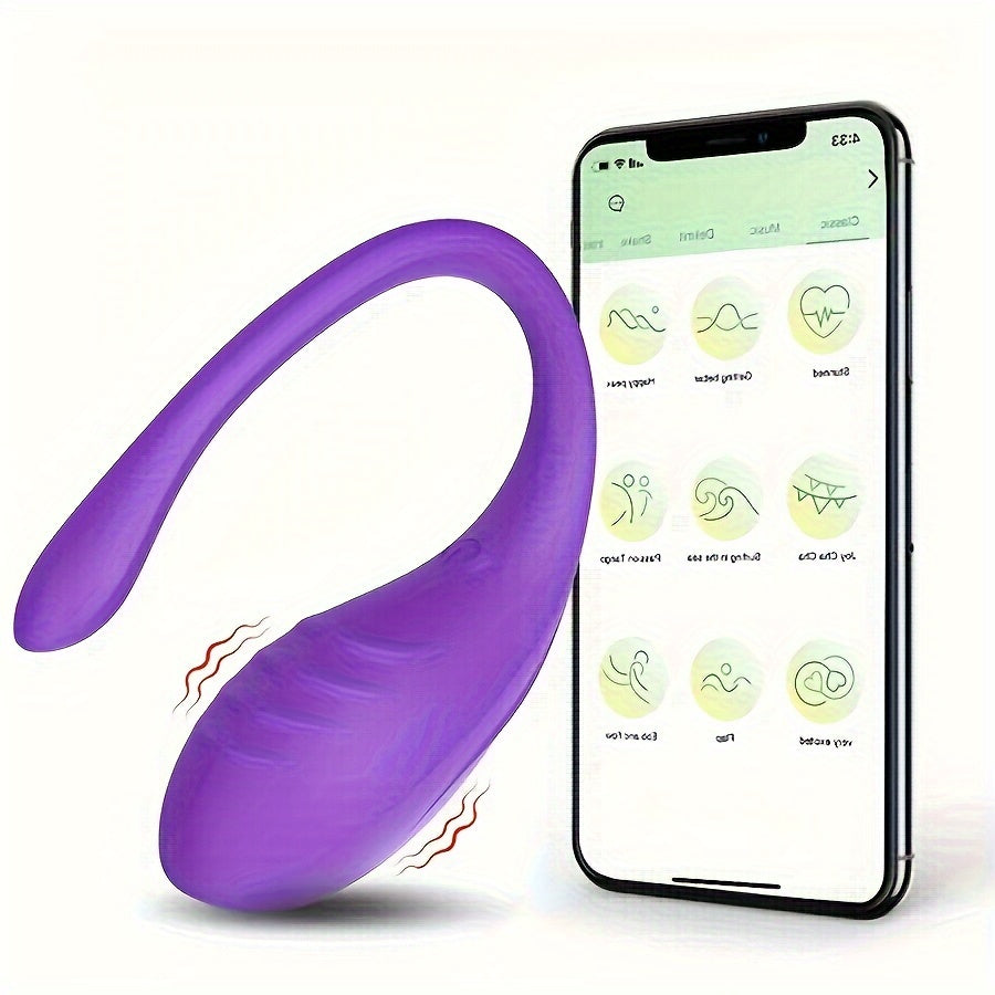 Rechargeable G-Spot Vibration Wand with App Control Silicone Clitoral Anal Stimulator