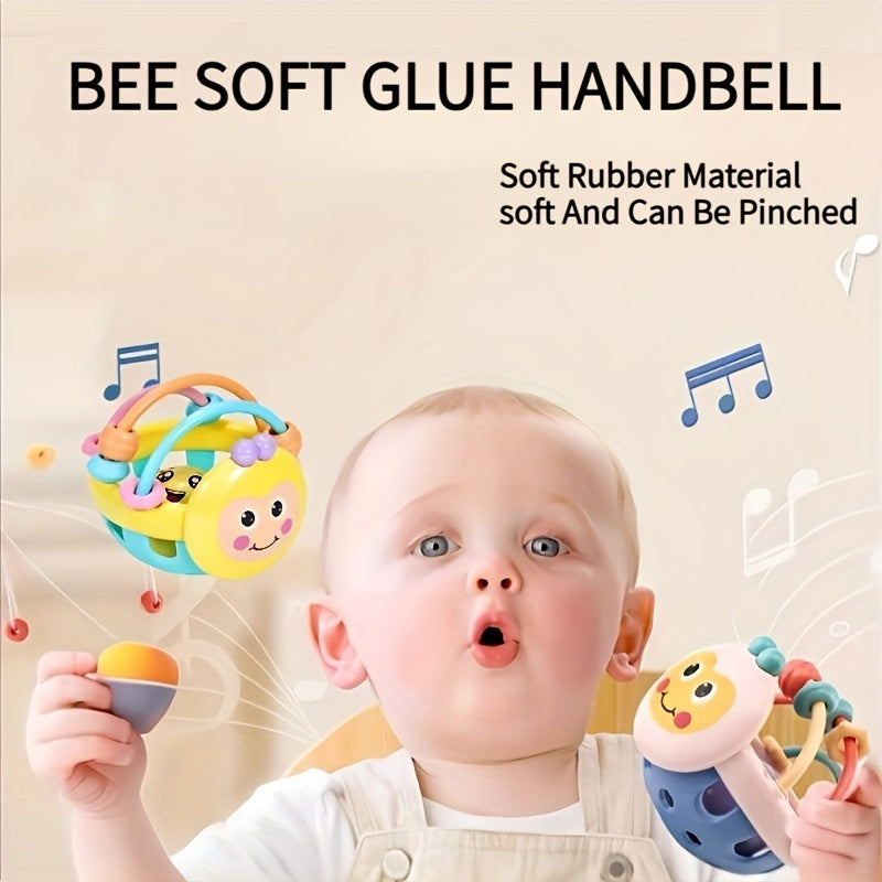 Sensory Rattle and Teething Balls for Babies 0+ Soft ABS Mixed Color