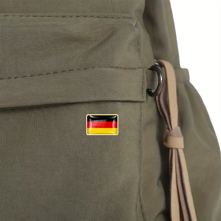 Set of 20 Vintage German Flag Alloy Square Lapel Pins