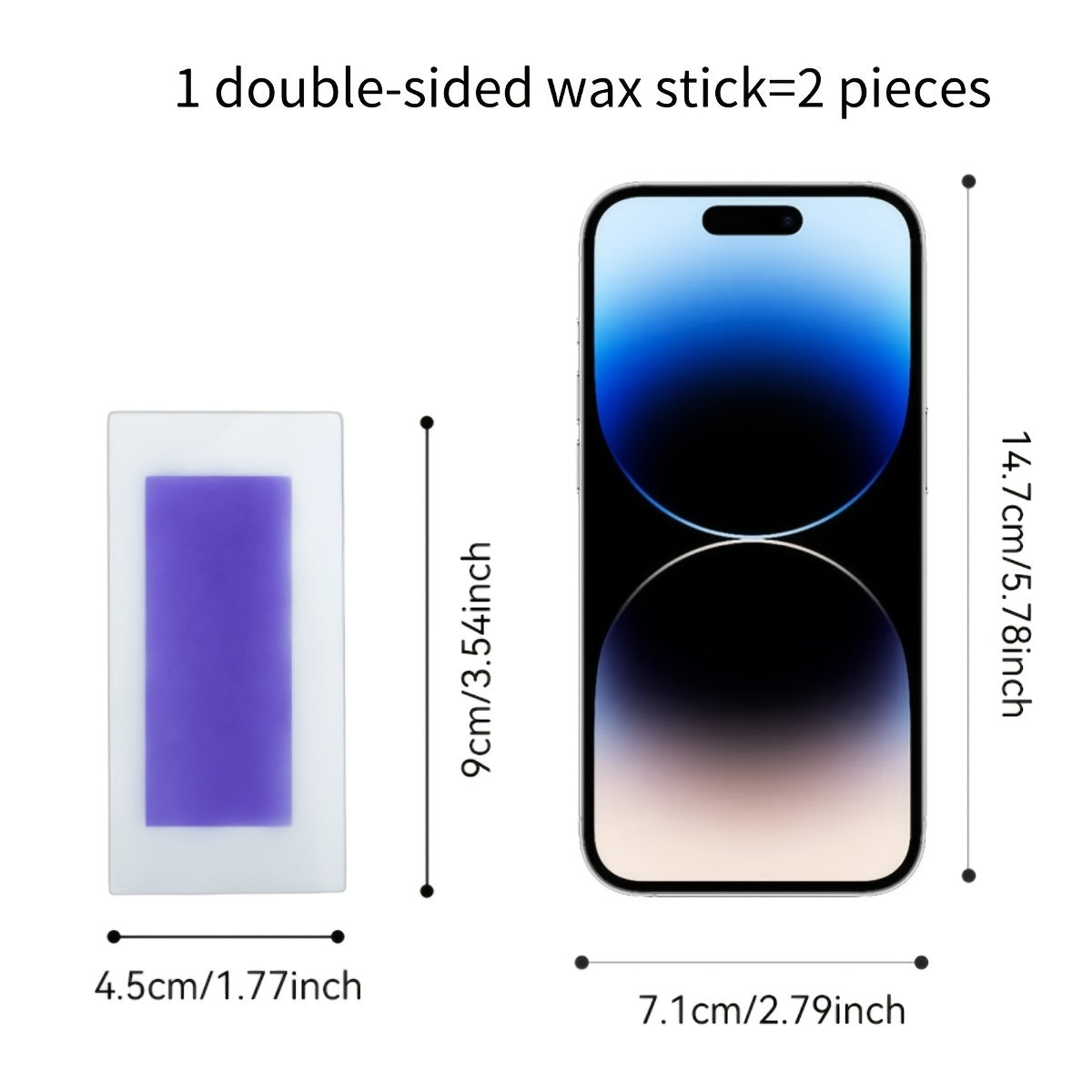 20-Pack Lavender Wax Strips for All Skin Types, All-Purpose Hair Removal