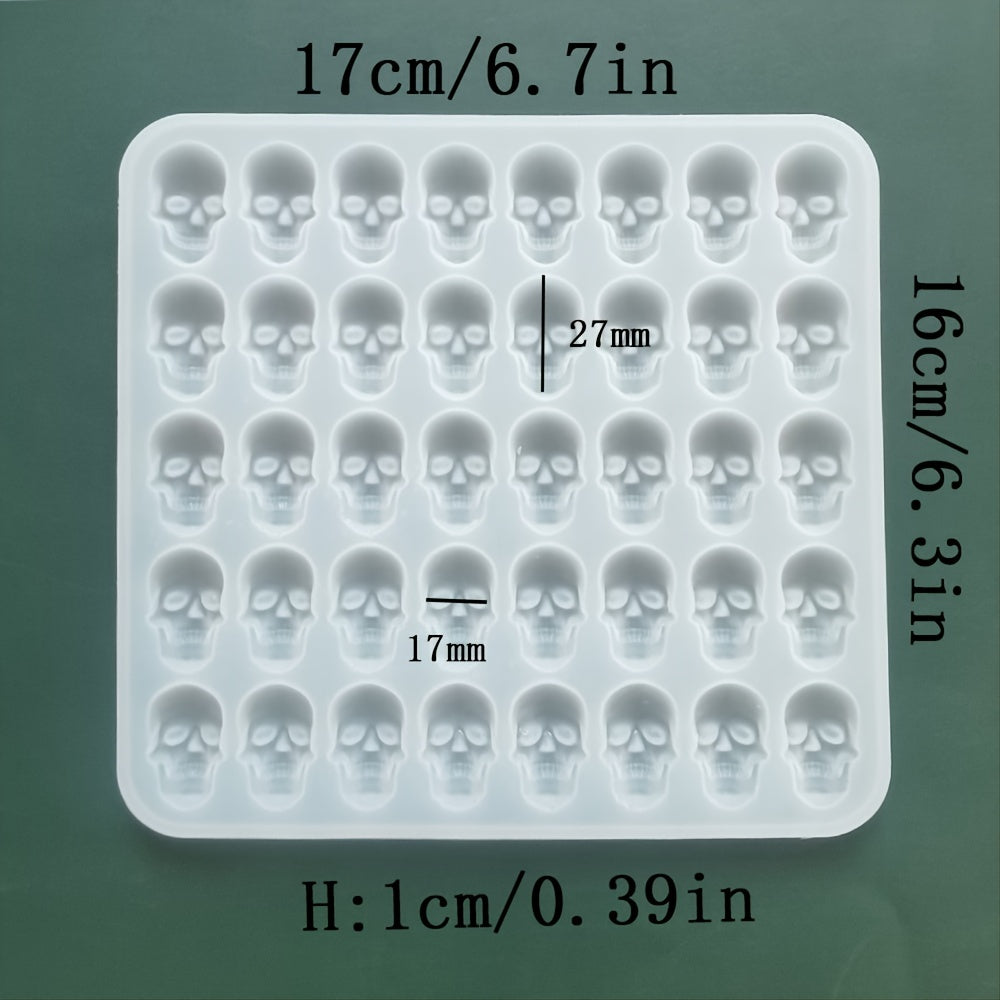 Skull Ice Cube Silicone Mold for Halloween Party Drinks and Crafts