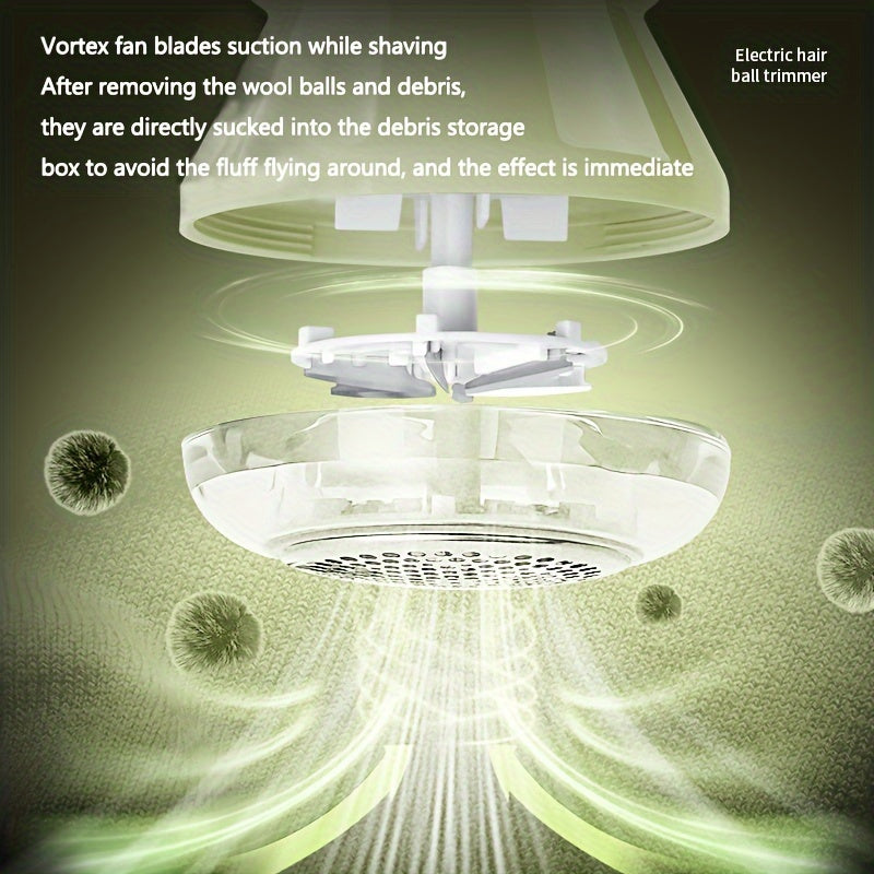 USB orqali zaryadlanadigan batareyaga ega elektr to'kma olib tashlagich va turli yuzalar uchun avtomatik soch to'plarini kesuvchi - portativ va kiyimlar uchun mos.