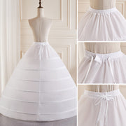 6-Hoop Wedding Dress Petticoat No Tulle Hand Washable Polyester Formal Wear