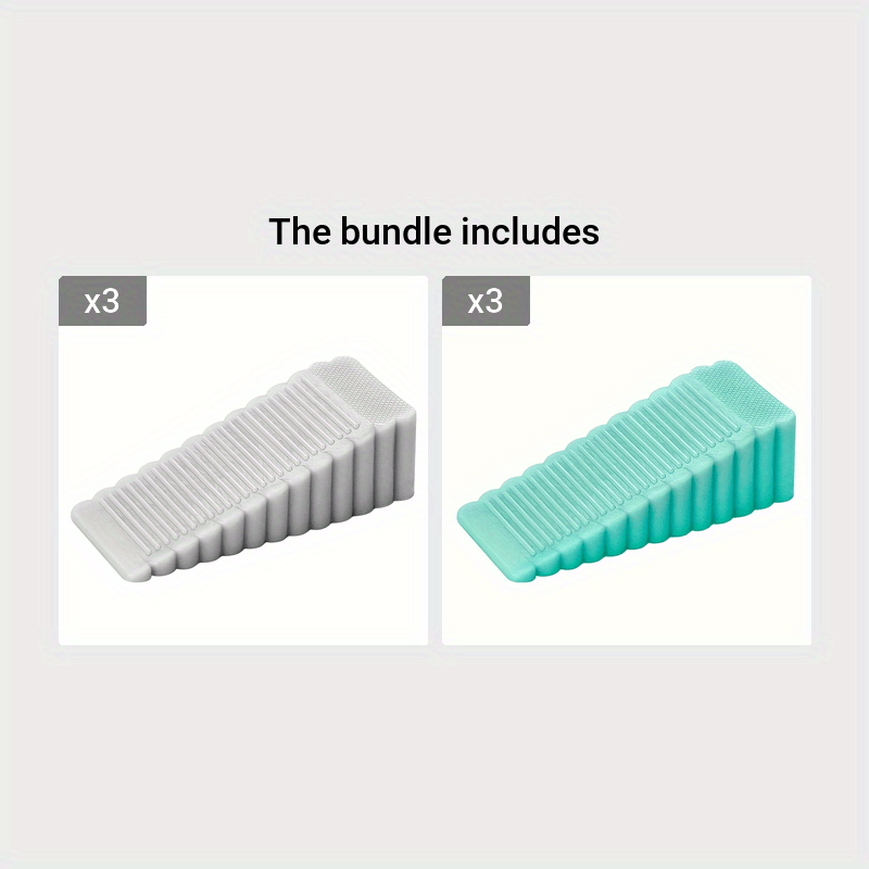 Silicone Windproof Door Stopper Anti-Pinch Household Safety Rubber Wedge