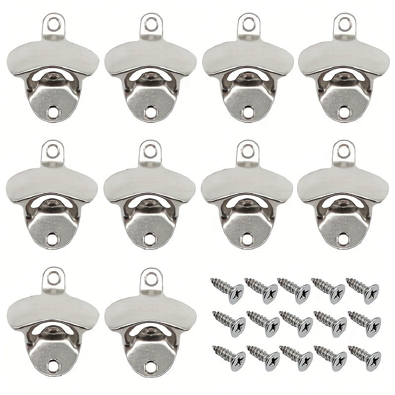 Zinc Alloy Wall Mounted Bottle Opener for Outdoor and Kitchen Use