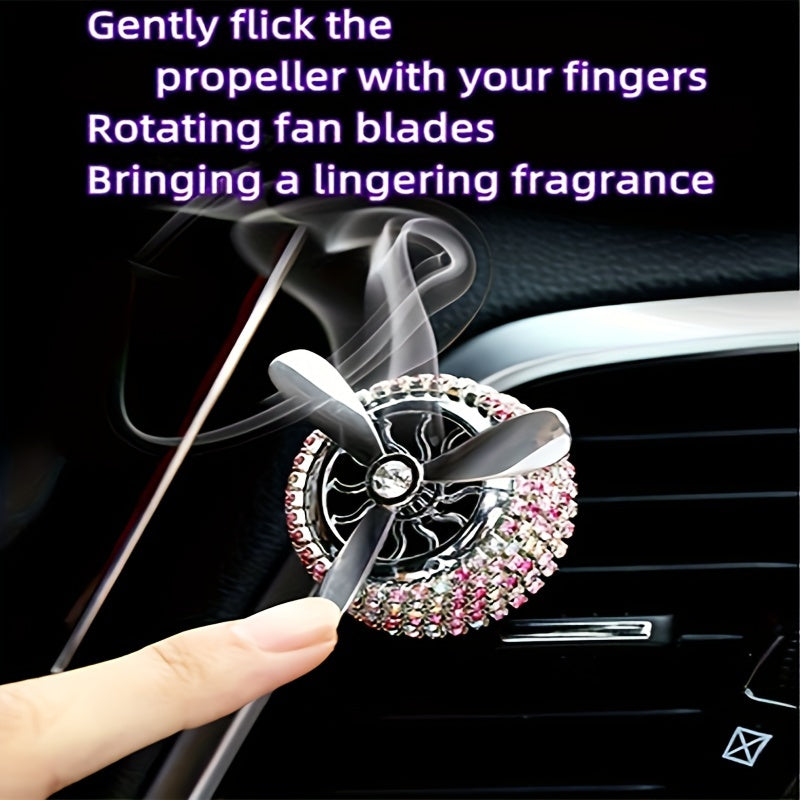 Ayollar uchun toʻliq avtomobil ventilyatsiya ventilyator uchun havo tozalash tabletkalari, aylanadigan fan, dekor