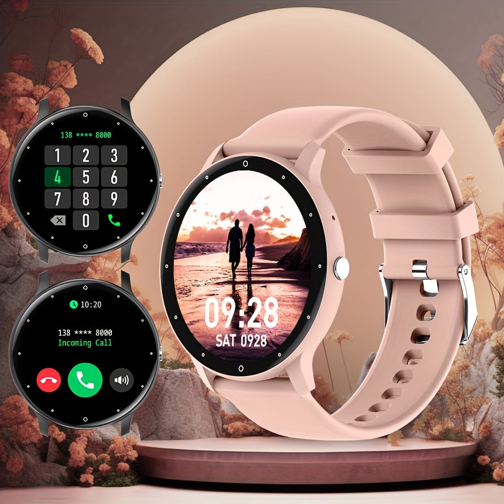 Men's Smart Watch 2024 Full Touch Screen Fitness Tracker Wireless Connectivity for Android iPhone