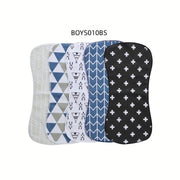 Juego de 5 paños de lactancia suaves y absorbentes para bebés, para niños y niñas