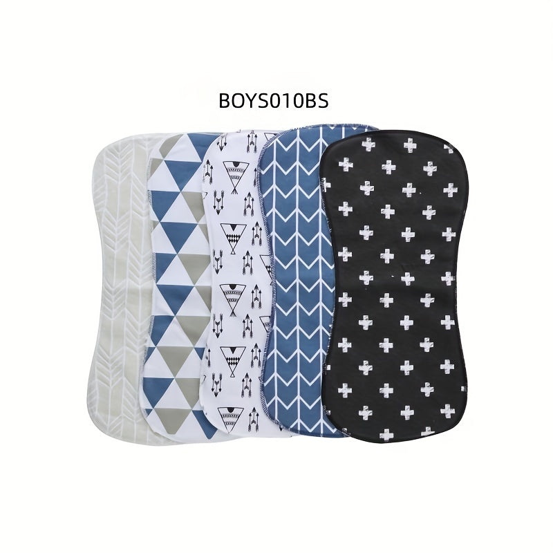 Juego de 5 paños de lactancia suaves y absorbentes para bebés, para niños y niñas