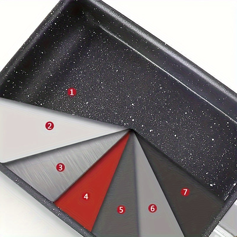 Yopishmaydigan Tamagoyaki yapon omleti qozoni, taqlid yog'och tutqichi bilan, tuxum qovurish va nonushta tayyorlash uchun mukammal. Ushbu qozon mustahkam va faqat qo'lda yuvish mumkin, bu esa uni muhim yopishmaydigan oshxona buyumiga aylantiradi.