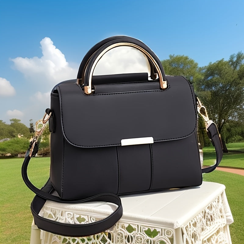 Ayollar uchun uslubiy krossbody xabarchi sumkasi, olib tashlanadigan tasma, magnit yopish va katta sig‘imga ega.