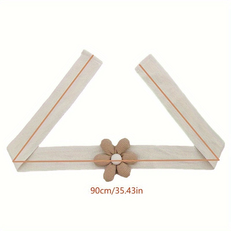 Korean Style Curtain Holdback with Three-Dimensional Petal Design for Living Room Bedroom Office