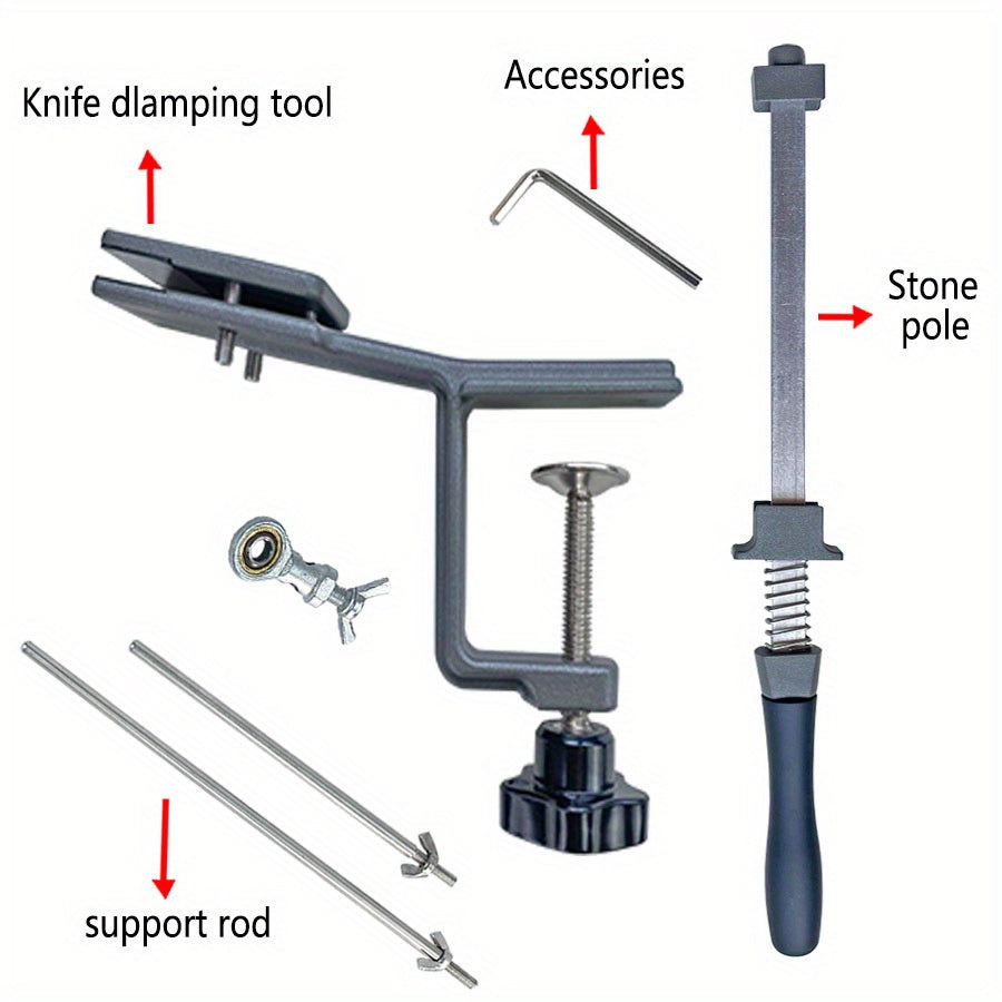 Кухонный инструмент для заточки с фиксированным углом для точения и шлифовки ножей алмазной шлифовальной камнем
